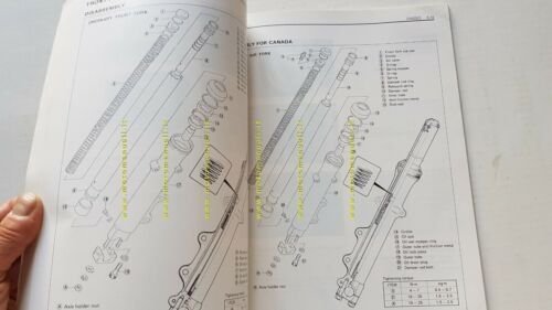 SUZUKI GR 650 1983 manuale officina INGLESE originale workshop manual