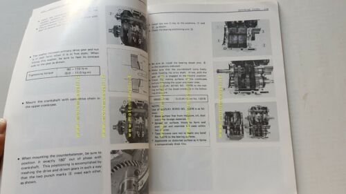 SUZUKI GR 650 1983 manuale officina INGLESE originale workshop manual