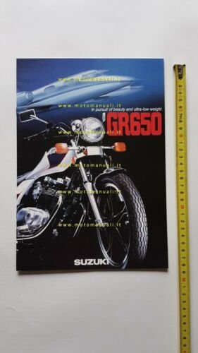 Suzuki GR 650 1983 opuscolo presentazione cartella stampa originale NO …