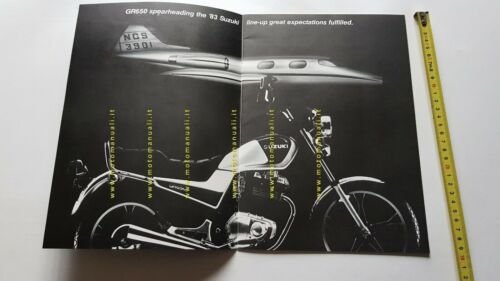 Suzuki GR 650 1983 opuscolo presentazione cartella stampa originale NO …