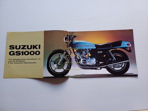 Suzuki GS 1000 1978 depliant originale ITALIANO