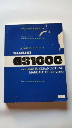 Suzuki GS 1000 1978 manuale officina originale italiano tedesco repair …