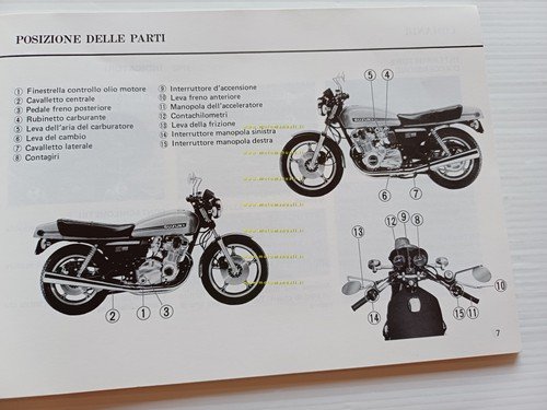 Suzuki GS 1000 H 1978 manuale uso manutenzione moto ITALIANO …
