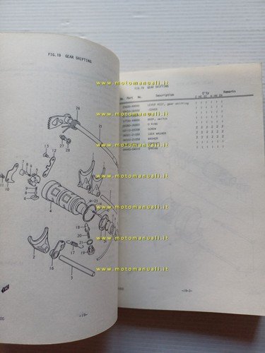 Suzuki GS 1000 (H-E) 1978 catalogo ricambi originale moto parts …