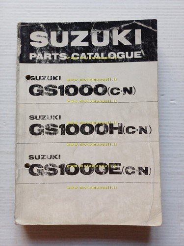 Suzuki GS 1000 (H-E) 1978 catalogo ricambi originale moto parts …