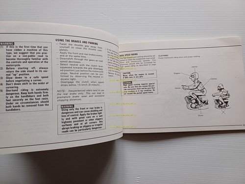 Suzuki GS 1100 G 1981-82 manuale uso manutenzione originale INGLESE