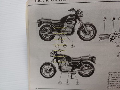 Suzuki GS 1100 G 1981-82 manuale uso manutenzione originale INGLESE