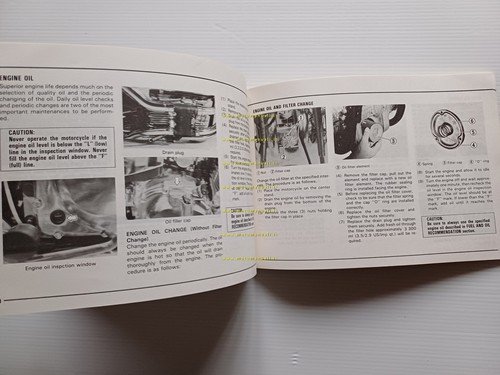 Suzuki GS 1100 G 1981-82 manuale uso manutenzione originale INGLESE