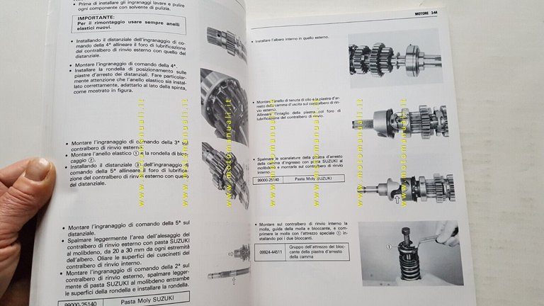 Suzuki GS 1100 G 1982 manuale officina ITALIANO originale workshop …