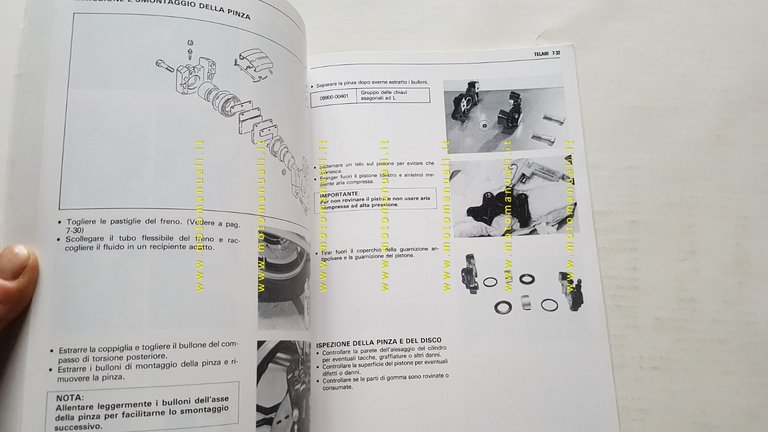 Suzuki GS 1100 G 1982 manuale officina ITALIANO originale workshop …