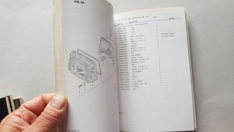 SUZUKI GS 1100 GZ 1982 catalogo ricambi originale spare parts …