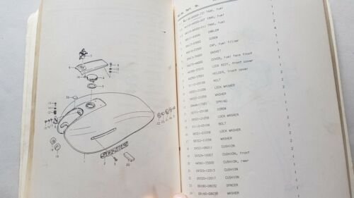 SUZUKI GS 400 B 1976 catalogo ricambi originale spare parts …