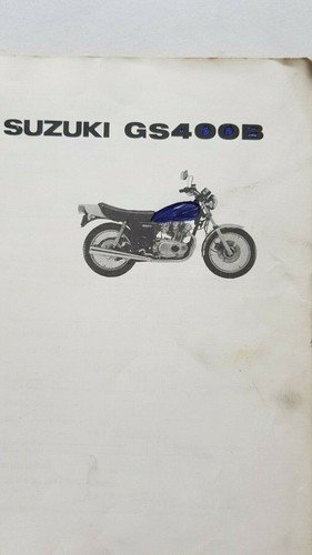 SUZUKI GS 400 B 1976 catalogo ricambi originale spare parts …