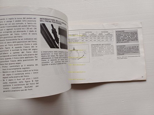 Suzuki GS 450 E 1980-81 manuale uso manutenzione moto ITALIANO …