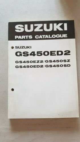 Suzuki GS 450 ED2 1982-83 catalogo ricambi originale moto parts …