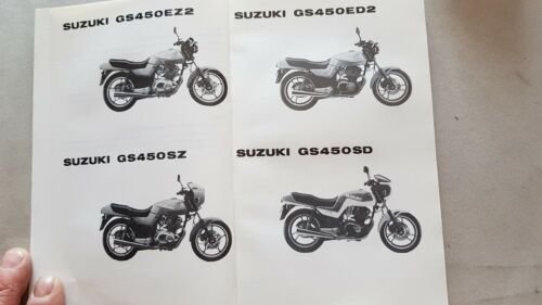Suzuki GS 450 ED2 1982-83 catalogo ricambi originale moto parts …
