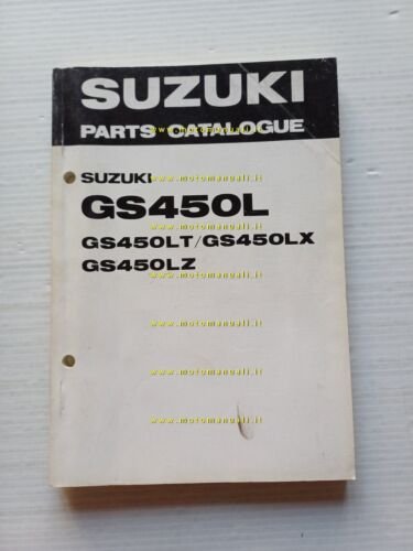 Suzuki GS 450 L (T-X-Z) 1982 catalogo ricambi originale moto …