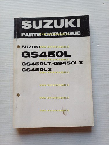 Suzuki GS 450 L (T-X-Z) 1982 catalogo ricambi originale moto …