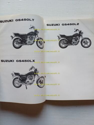Suzuki GS 450 L (T-X-Z) 1982 catalogo ricambi originale moto …