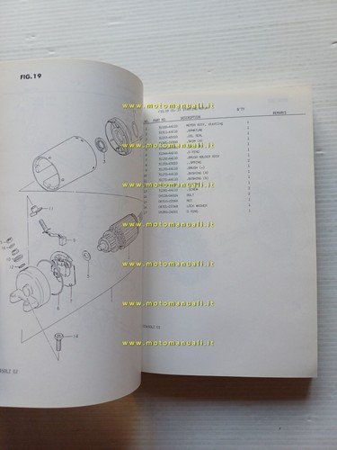 Suzuki GS 450 L (T-X-Z) 1982 catalogo ricambi originale moto …