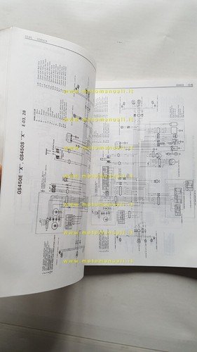 Suzuki GS 450 Modelli 1979-87 manuale officina INGLESE originale WORKSHOP …