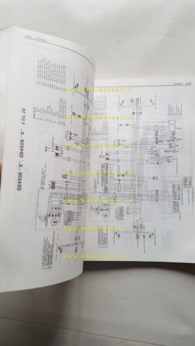 Suzuki GS 450 Modelli 1979-87 manuale officina INGLESE originale WORKSHOP …