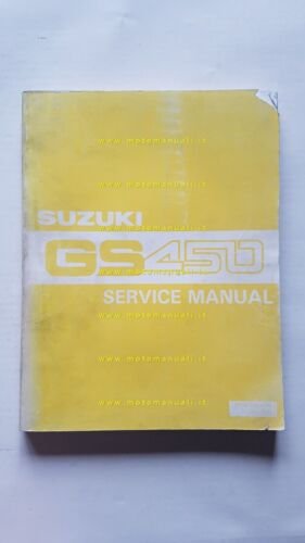 Suzuki GS 450 Modelli 1979-87 manuale officina INGLESE originale WORKSHOP …