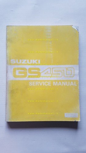 Suzuki GS 450 Modelli 1979-87 manuale officina INGLESE originale WORKSHOP …