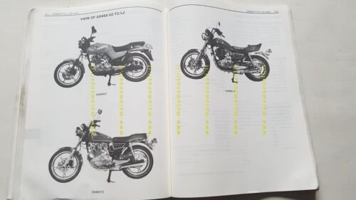 Suzuki GS 450 Modelli 1979-87 manuale officina INGLESE originale WORKSHOP …