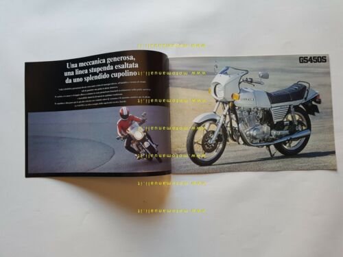 Suzuki GS 450 S 1980 depliant italiano originale moto brochure