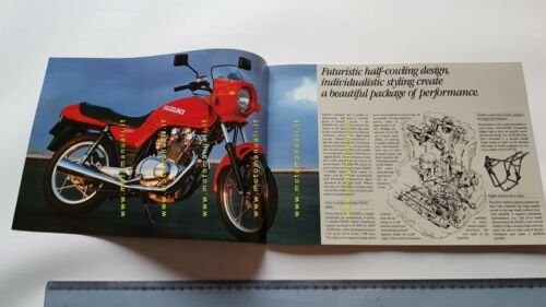 Suzuki GS 450 S 1982 depliant originale ENGLISH brochure