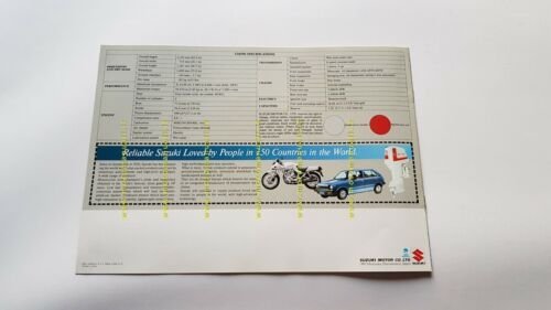 Suzuki GS 450 S 1982 depliant originale ENGLISH brochure