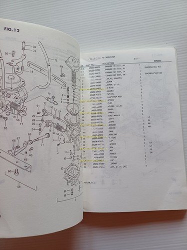 Suzuki GS 450 SE-SF-SG-SH-SJ-SUJ 1987-88 catalogo ricambi originale