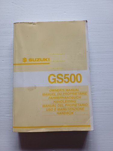 SUZUKI GS 500 2001-02 manuale uso manutenzione libretto italiano originale