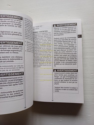 SUZUKI GS 500 2001-02 manuale uso manutenzione libretto italiano originale