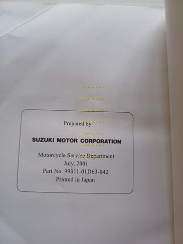 SUZUKI GS 500 2001-02 manuale uso manutenzione libretto italiano originale
