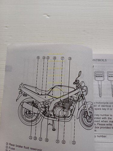 SUZUKI GS 500 2001-02 manuale uso manutenzione libretto italiano originale