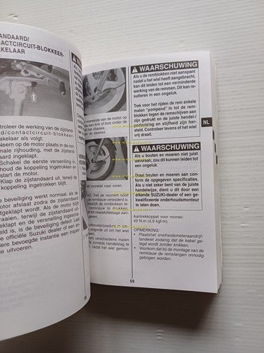 SUZUKI GS 500 2001-02 manuale uso manutenzione libretto italiano originale