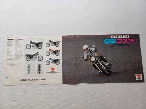 Suzuki GS 500 E 1978 depliant ITALIANO originale