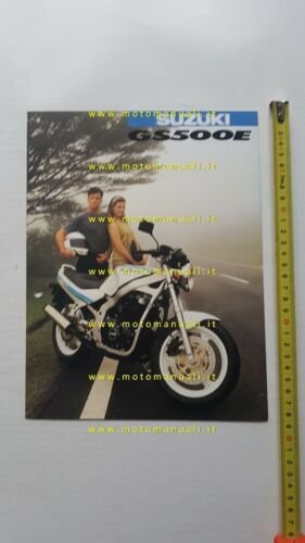 Suzuki GS 500 E 1989 depliant originale ITALIANO brochure moto