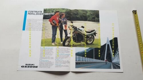 Suzuki GS 500 E 1989 depliant originale ITALIANO brochure moto