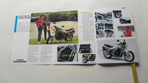 Suzuki GS 500 E 1989 depliant originale ITALIANO brochure moto