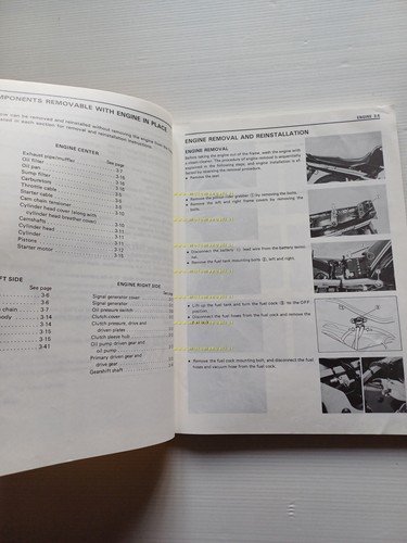 SUZUKI GS 500 E 1989 manuale officina originale INGLESE workshop …
