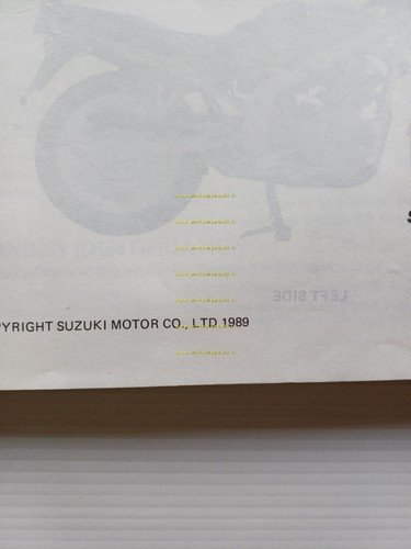 SUZUKI GS 500 E 1989 manuale officina originale INGLESE workshop …