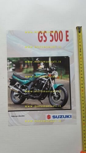 Suzuki GS 500 E 1995 depliant originale ITALIANO brochure moto