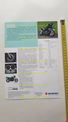 Suzuki GS 500 E 1995 depliant originale ITALIANO brochure moto