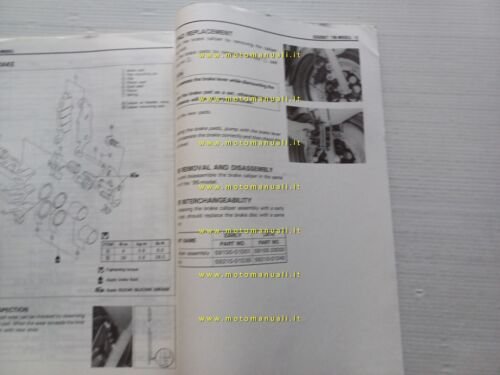 Suzuki GS 500 ET 1996 AGGIORNAMENTO manuale officina inglese originale