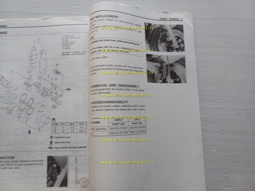 Suzuki GS 500 ET 1996 AGGIORNAMENTO manuale officina inglese originale