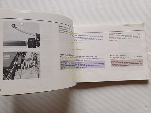 Suzuki GS 550 1977-78 manuale uso manutenzione libretto originale testo …