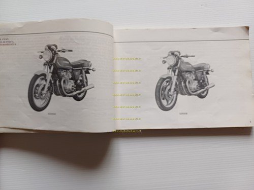 Suzuki GS 550 1977-78 manuale uso manutenzione libretto originale testo …
